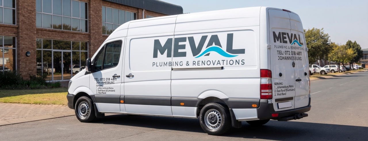 Meval Plumbing & Renovations branded service van